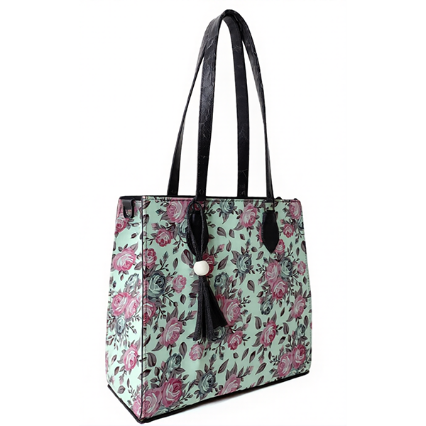 Rose‑Blossom Mint Tote